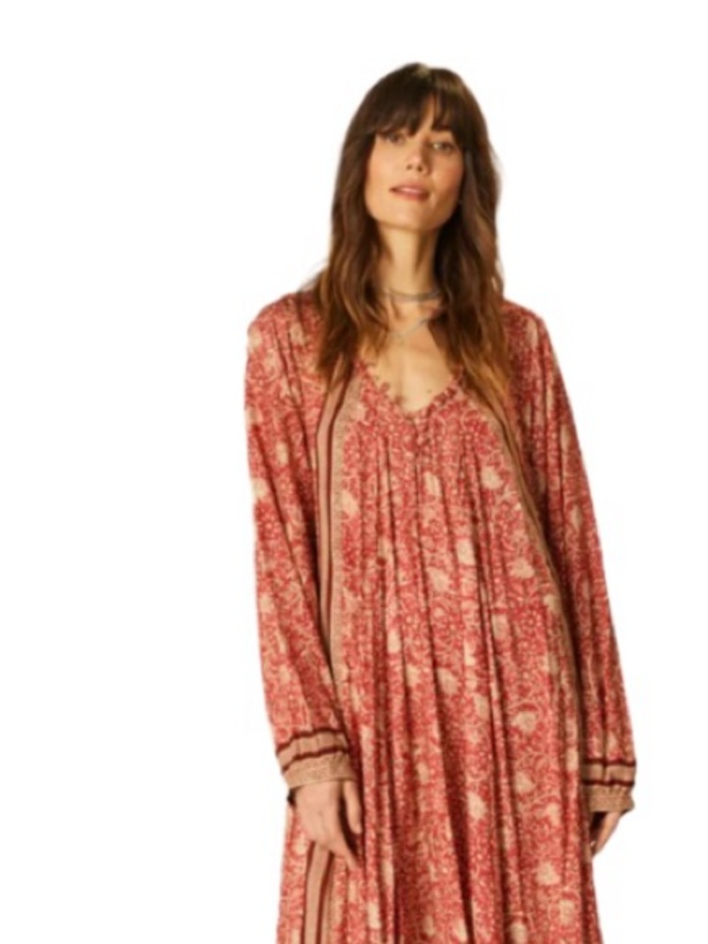 Natalie Martin Water Lily Terracotta Mini Fiore Dress